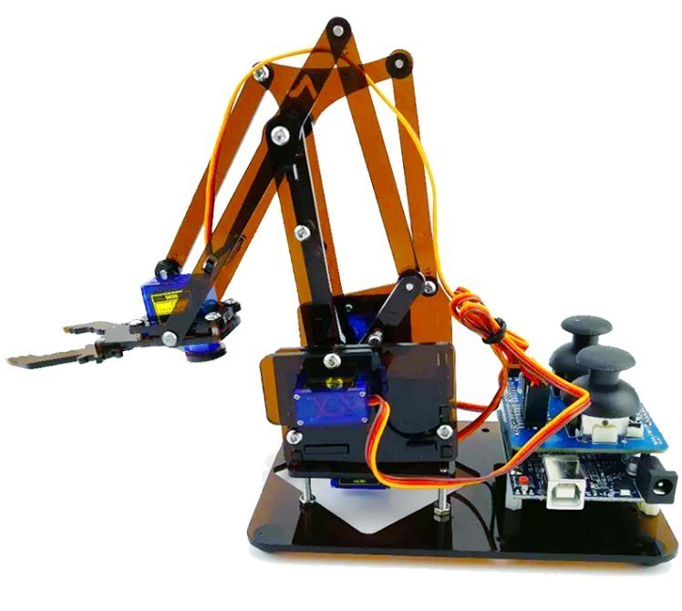 Robot arm kit 4DOF - 2 joysticks, 500 g load capacity (62