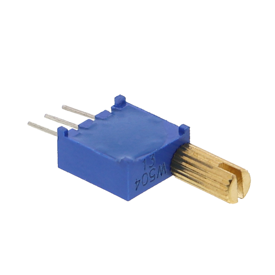 Trimmer di precisione / potenziometro rotativo da 500K Ohm con lunga manopola in metallo