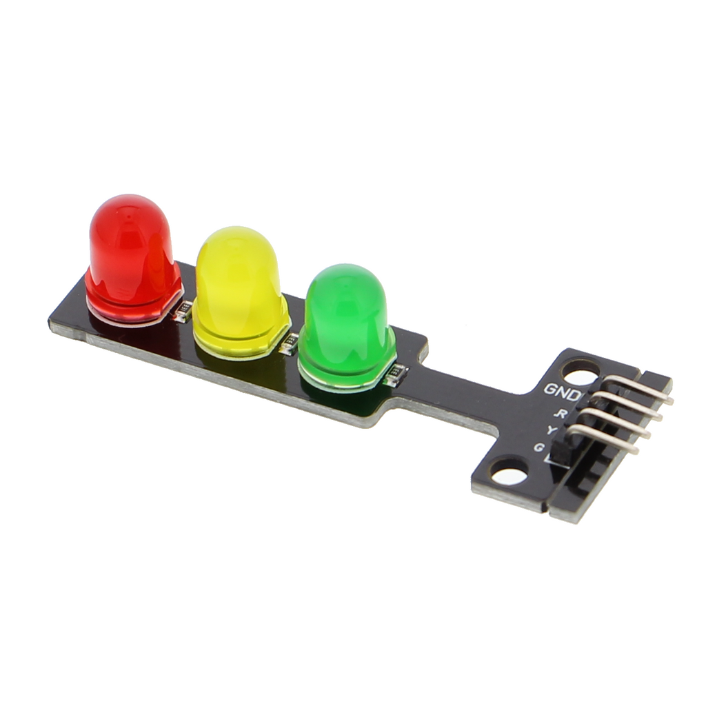 Funduino traffic light module - 3x 8 mm LED red, yellow, green, 3.3-5 V