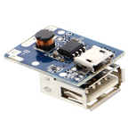 134N3P charge controller - step-up to 5 V, 1200 mA, Micro USB & USB-A