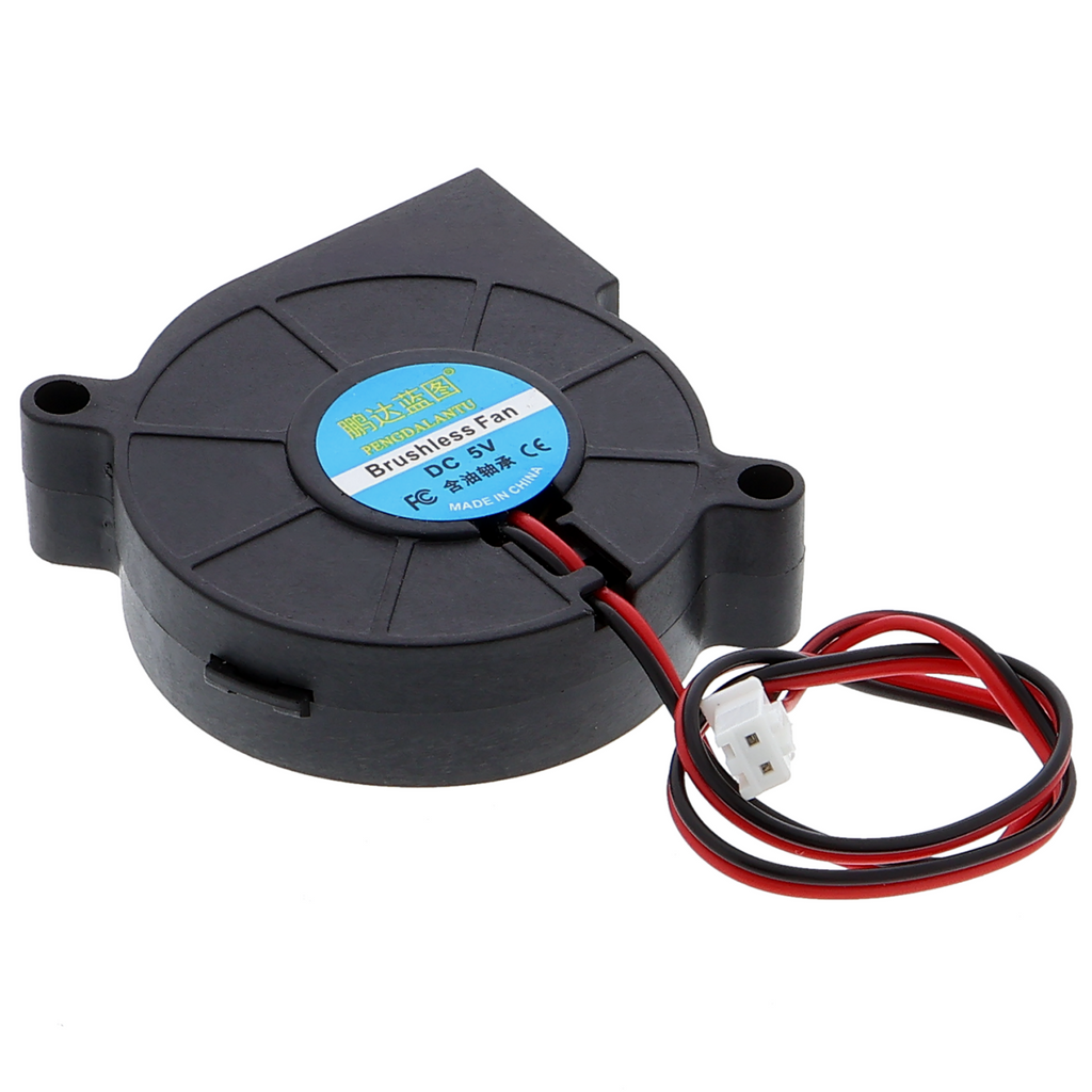 Ventilador turbofán de 5V 5015 con conector JST-2P - 50 x 50 x 15 mm
