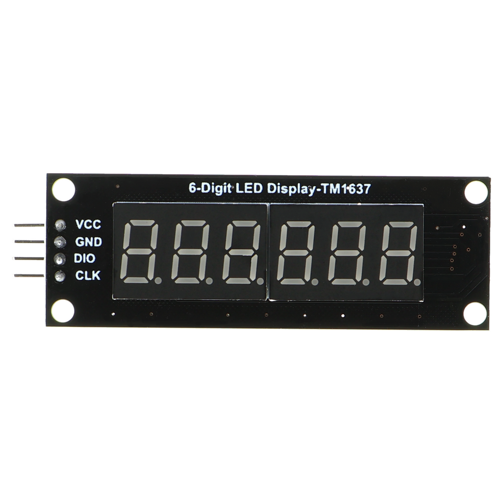 6-cijferig LED-segmentdisplay TM1637, 0.36 inch, rood