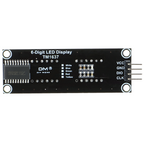 6-cijferig LED-segmentdisplay TM1637, 0.36 inch, rood