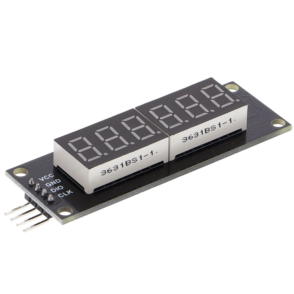 6-cijferig LED-segmentdisplay TM1637, 0.36 inch, rood