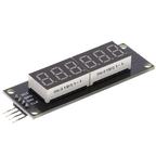 6-cijferig LED-segmentdisplay TM1637, 0.36 inch, rood