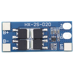 8A BMS HX-2S-D20-laadregelaar voor 2x 18650 Li-ion-lithiumbatterijen