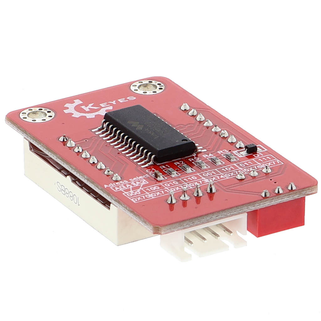 8x8-ledmatrix met HT16K33-chip - I2C, met XH2.54 4P-bus