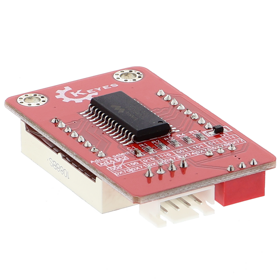 8x8-ledmatrix met HT16K33-chip - I2C, met XH2.54 4P-bus