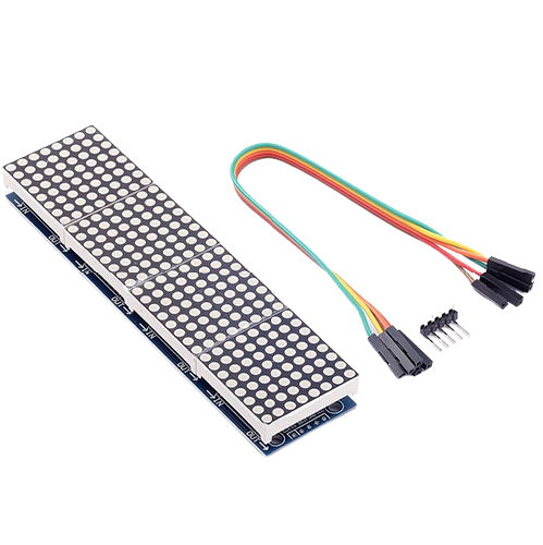 Matriz LED 8x8 con placa controladora MAX7219 - 4 en 1