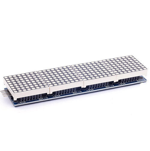 Matriz LED 8x8 con placa controladora MAX7219 - 4 en 1
