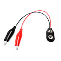 Clip para batería de 9V con cables de pinzas de cocodrilo