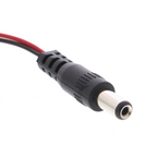 Terminal de batería de 9V con conector DC, forma de I (lateral) - longitud del cable 15cm