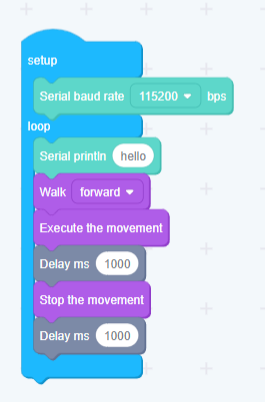 Blockbasierte Programmierung des Bittle in der TinkerGen IDE