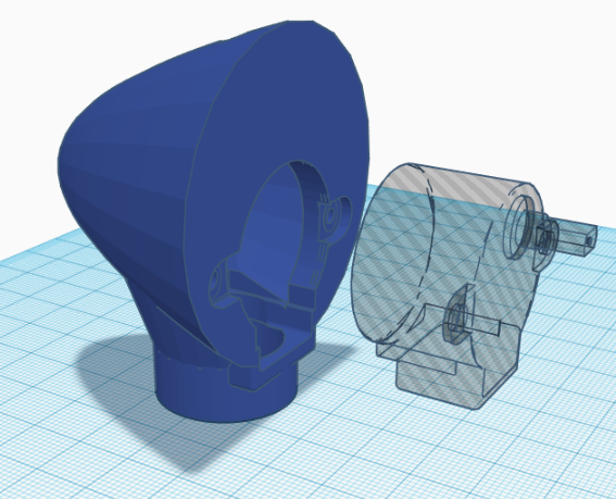Tinkercad-Ansicht des Maschinenhauses