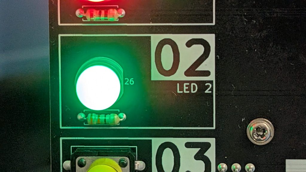 Grüne LED auf der Smart-Home-Platine