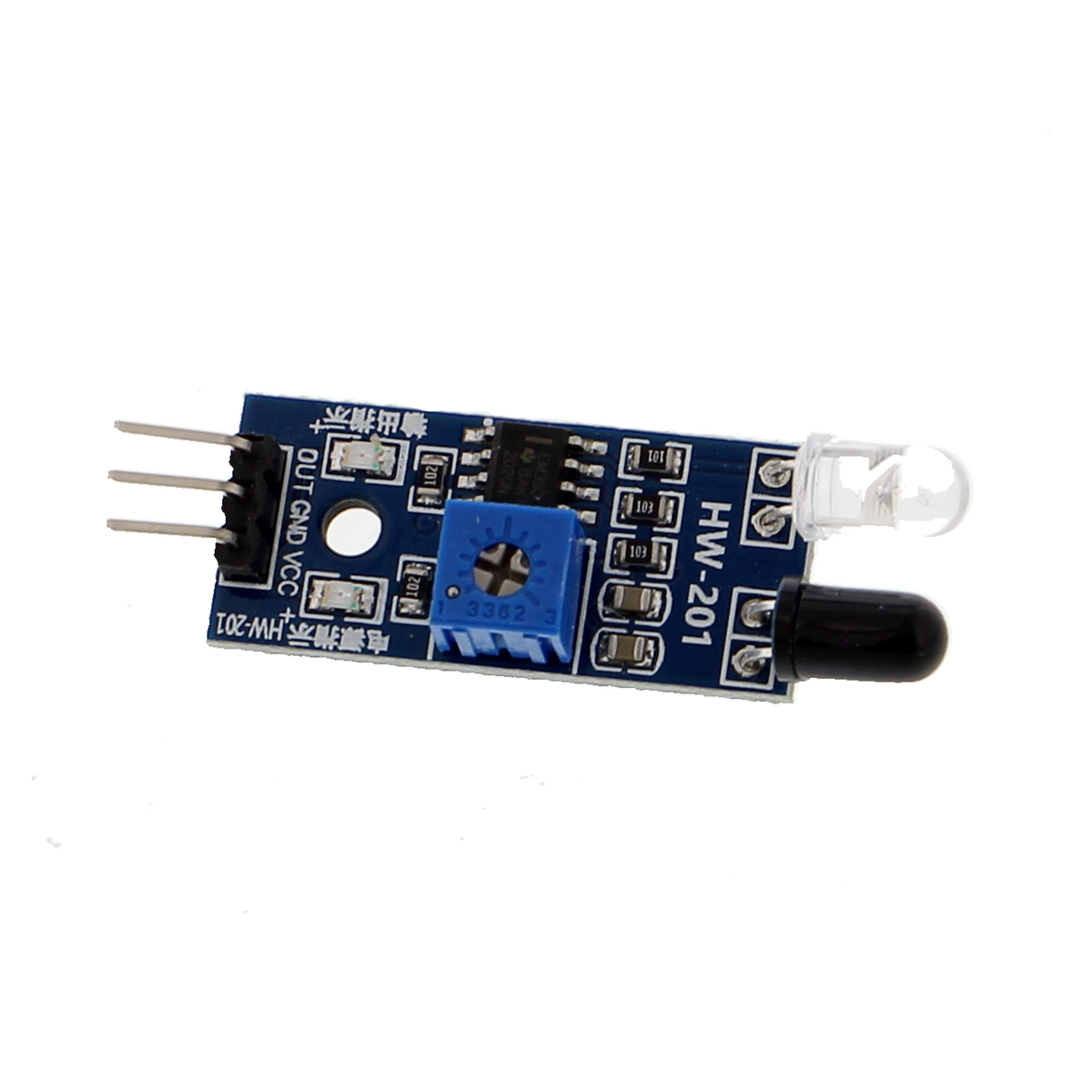 IR obstacle sensor - adjustable distance detection, 3.3-5 V