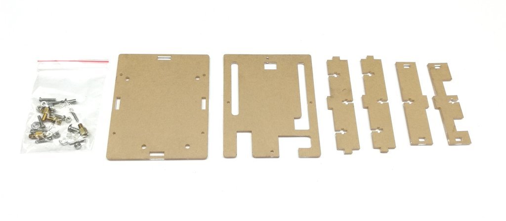 Custodia in acrilico per Arduino UNO - trasparente, kit di montaggio