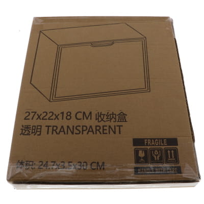 Acrylvitrine - transparent, 27 x 22 x 18 cm, Magnetverschluss - F25111069 - Funduino