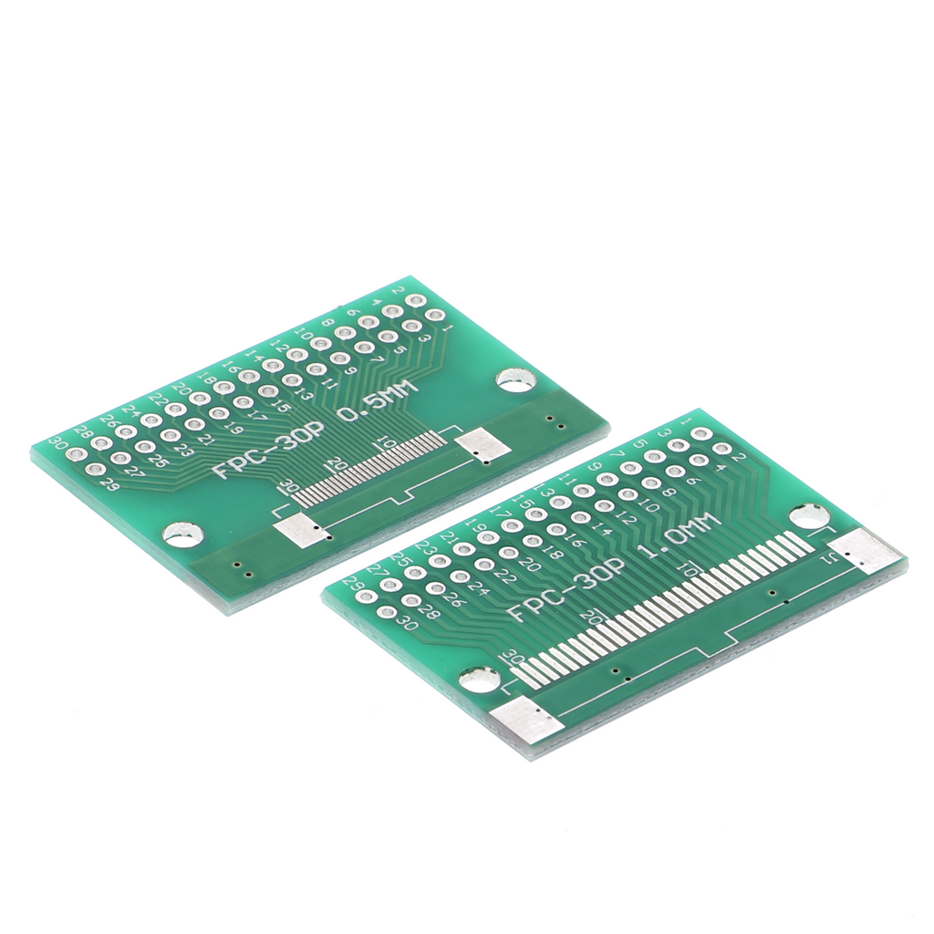 Adapterplatine FPC/FFC 30-polig - 0,5 mm auf DIP30, 1,0 mm