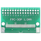Adapterplatine FPC/FFC 30-polig - 0,5 mm auf DIP30, 1,0 mm