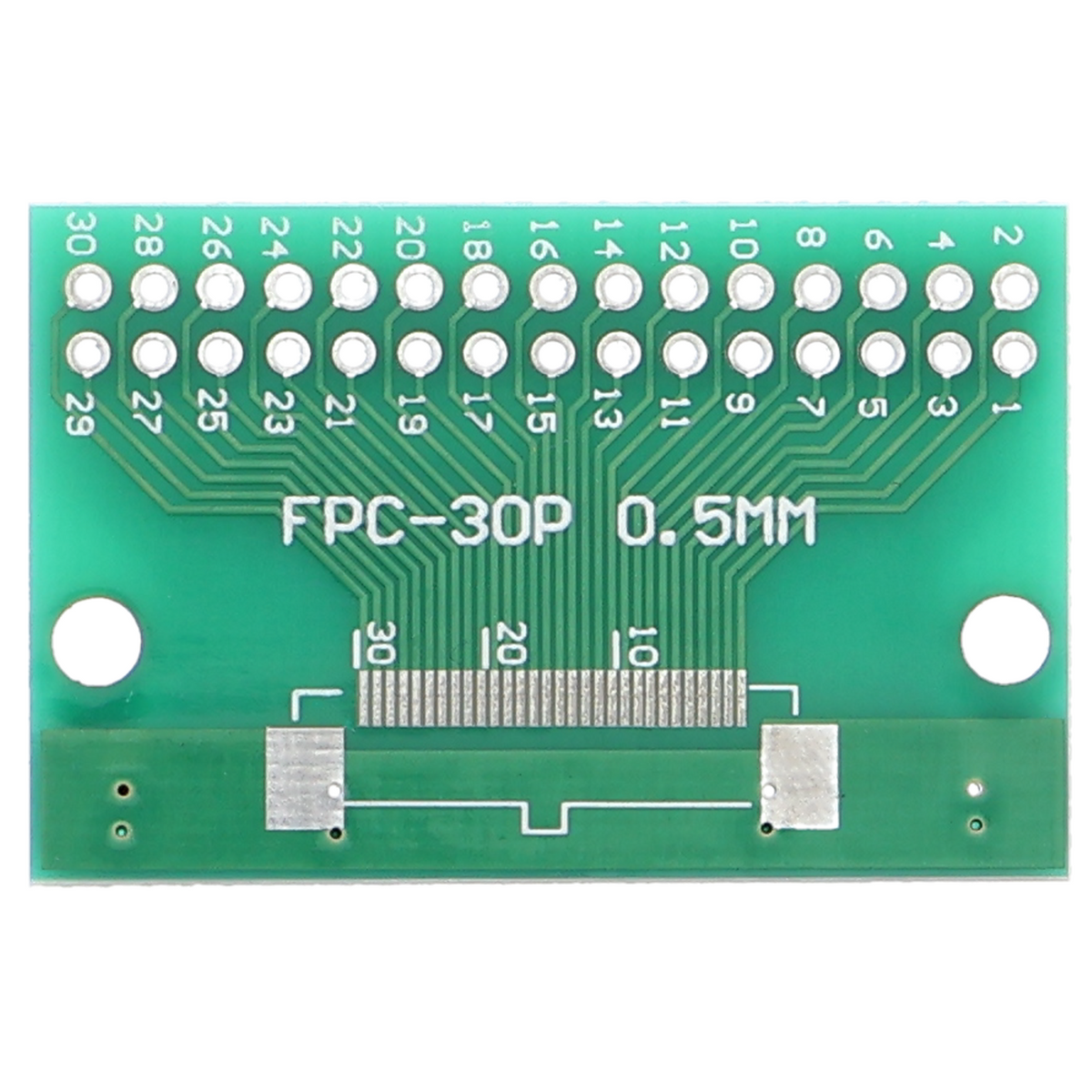 Scheda adattatore FPC/FFC 30P a DIP30 0.5mm / 1.0mm, SMD PCB su entrambi i lati