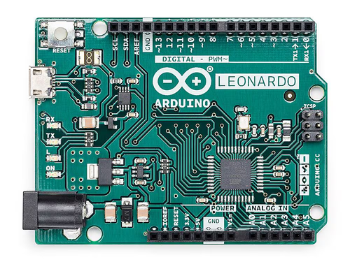 Arduino Leonardo microcontroller - ATmega32u4, native USB, 5 V