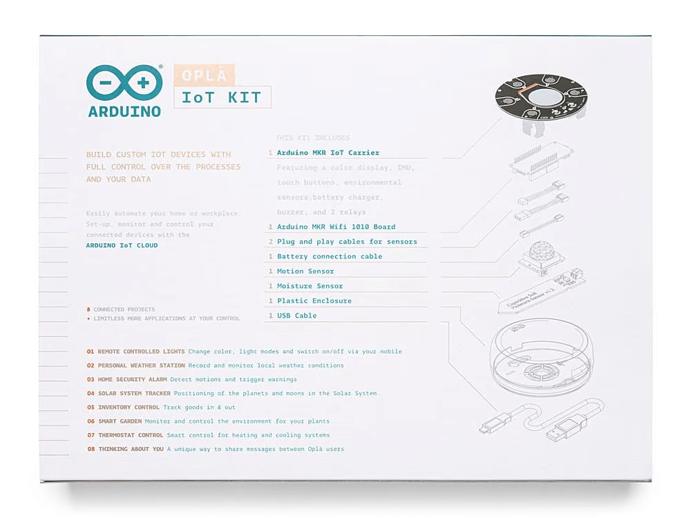 Arduino Oplà IoT Kit - Komplettset mit WLAN für IoT-Projekte - F23110408 - Funduino