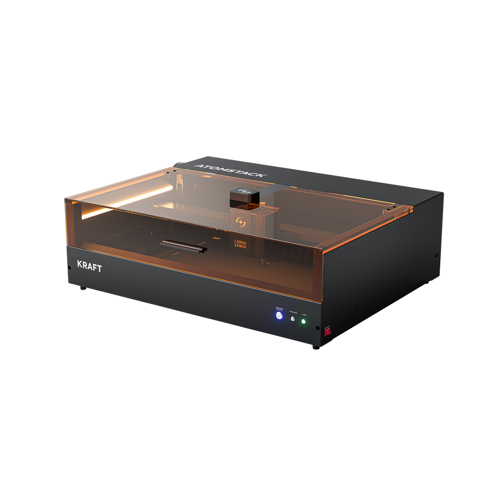 AtomStack Kraft - Lasercutter 20 W Diode, 1,2 W Infrarot