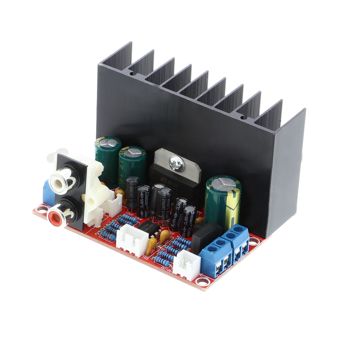 Amplificador de audio TDA7377, 2.1 canales