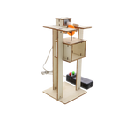 Wooden elevator kit - with electric motor, 20 x 20 x 60 cm