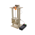 Wooden elevator kit - with electric motor, 20 x 20 x 60 cm