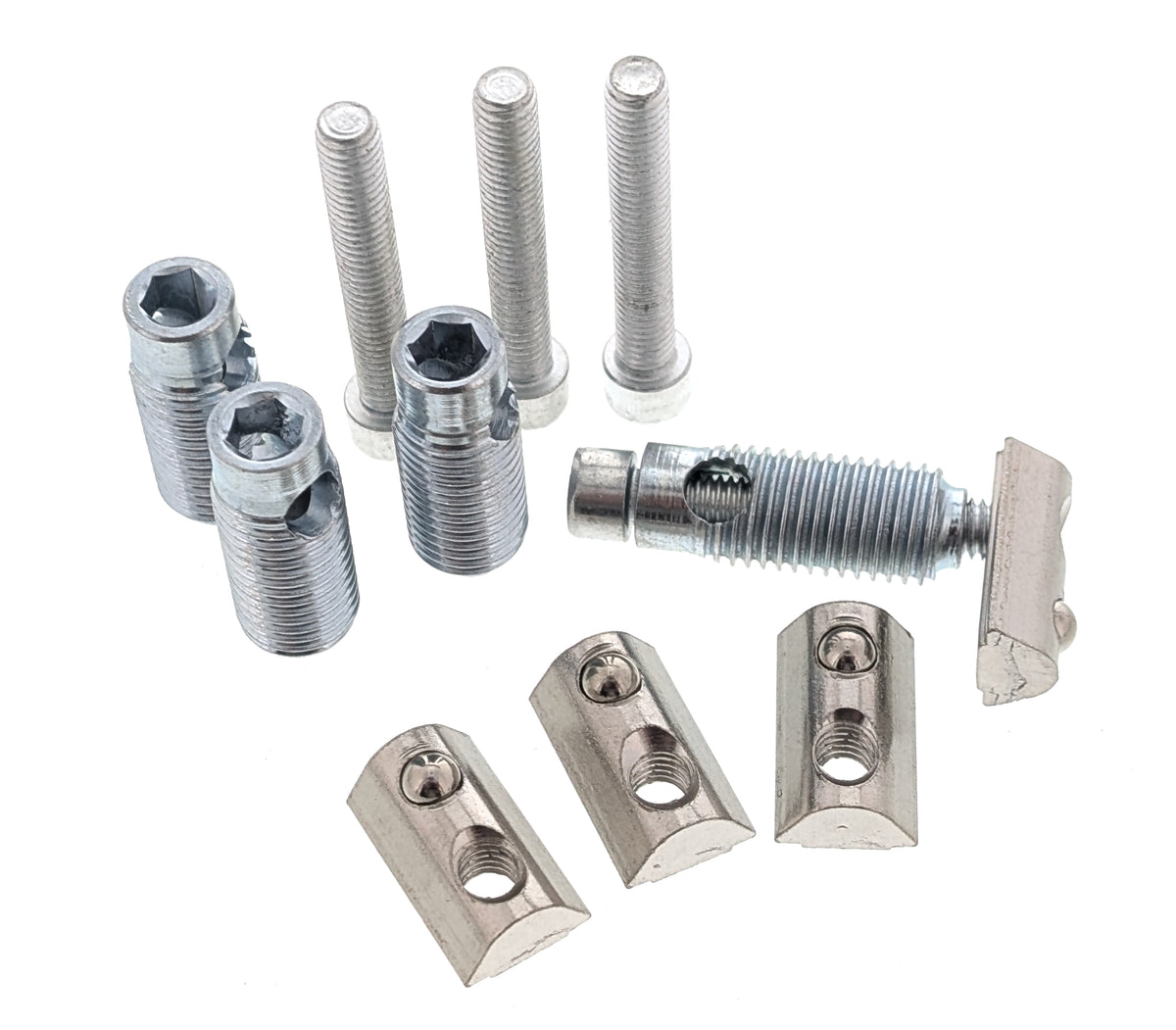 Conector automático 4x para perfil de aluminio 4040, unión rápida, ranura 8
