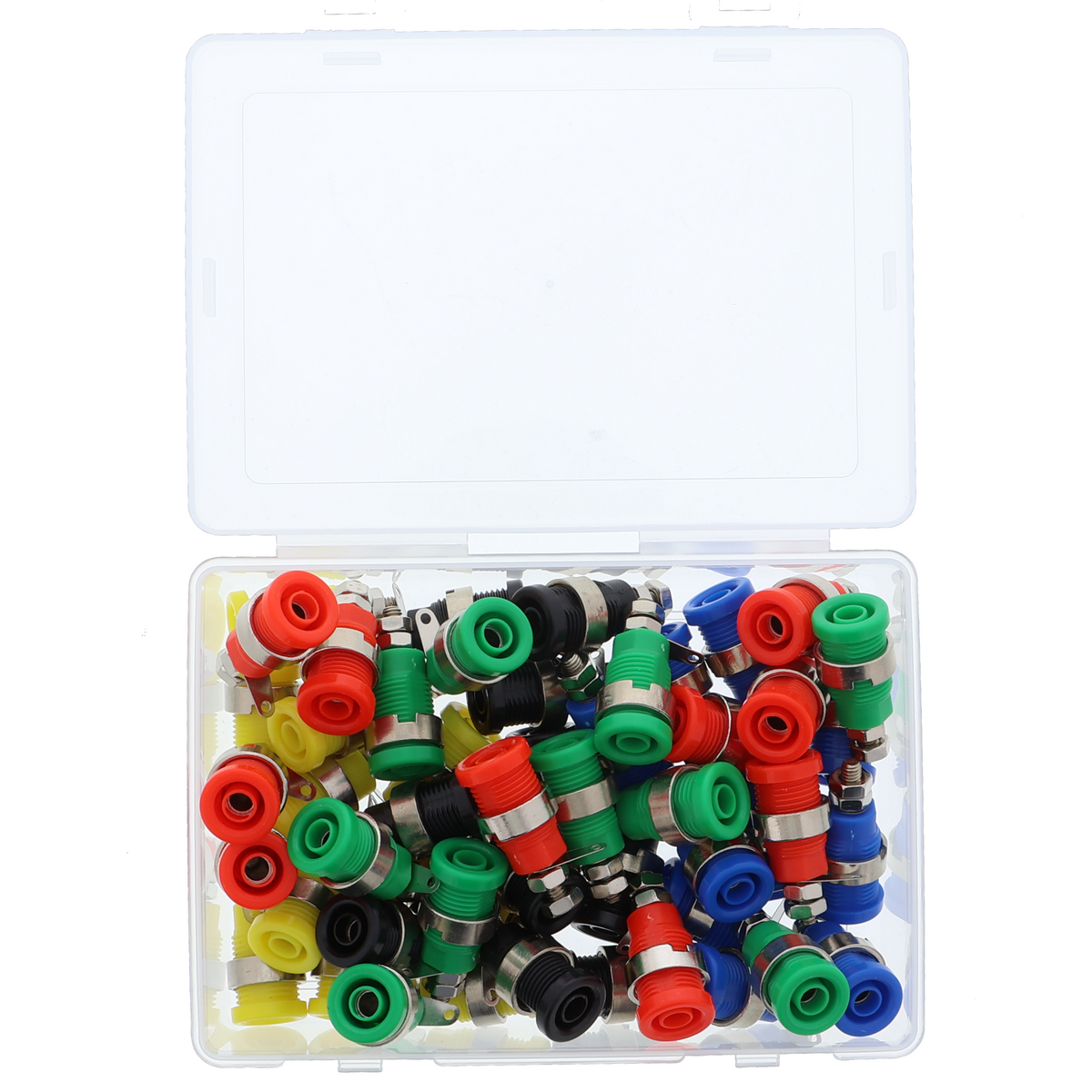 Bananenbuchse 4 mm - Set 50 Stück, 5 Farben
