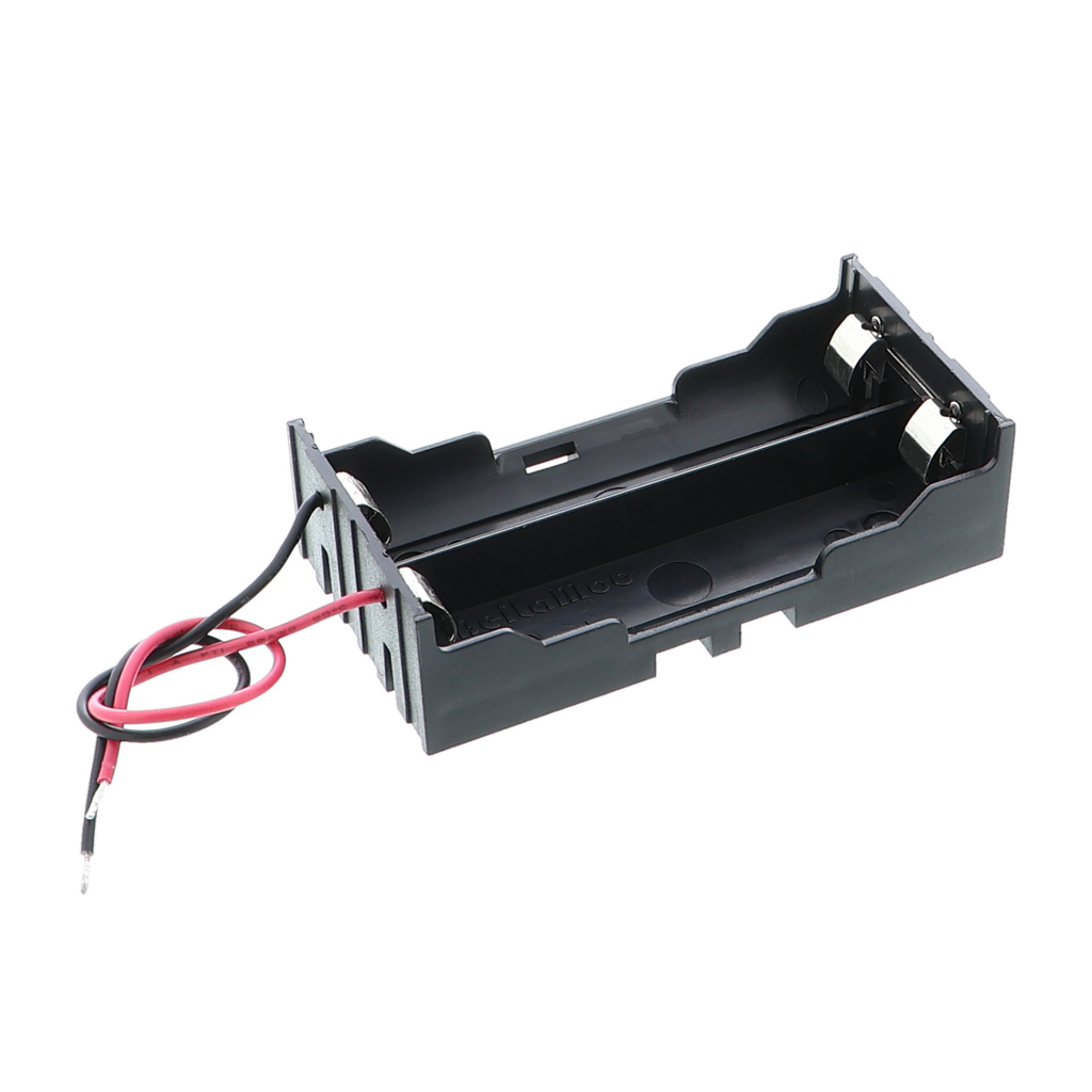 Batterijhouder - 2x 18650 Li-ioncellen