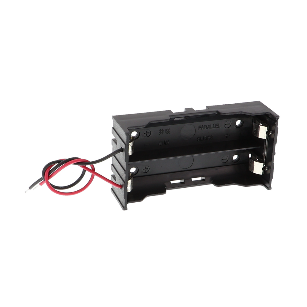 Batterijhouder - 2x 18650 Li-ioncellen