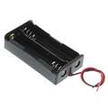 Battery holder 2x 18650 - parallel connection, with cover