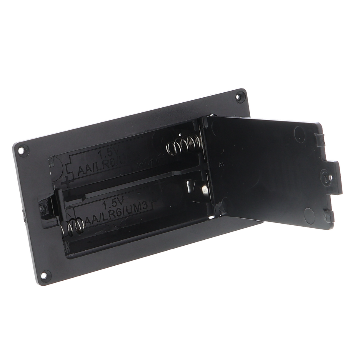 Batteriefach 2x AA - 3 V, Gehäusemontage mit Deckel