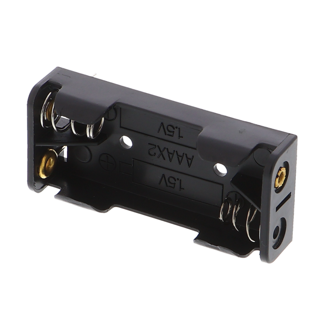 Batterijhouder voor 2x AAA-batterijen met soldeerlip voor PCB