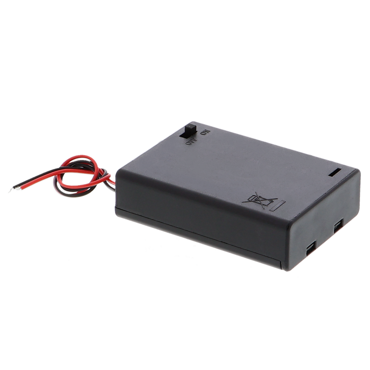 Batteriefach 3x AA - mit Schalter und Deckel, 4,5 V