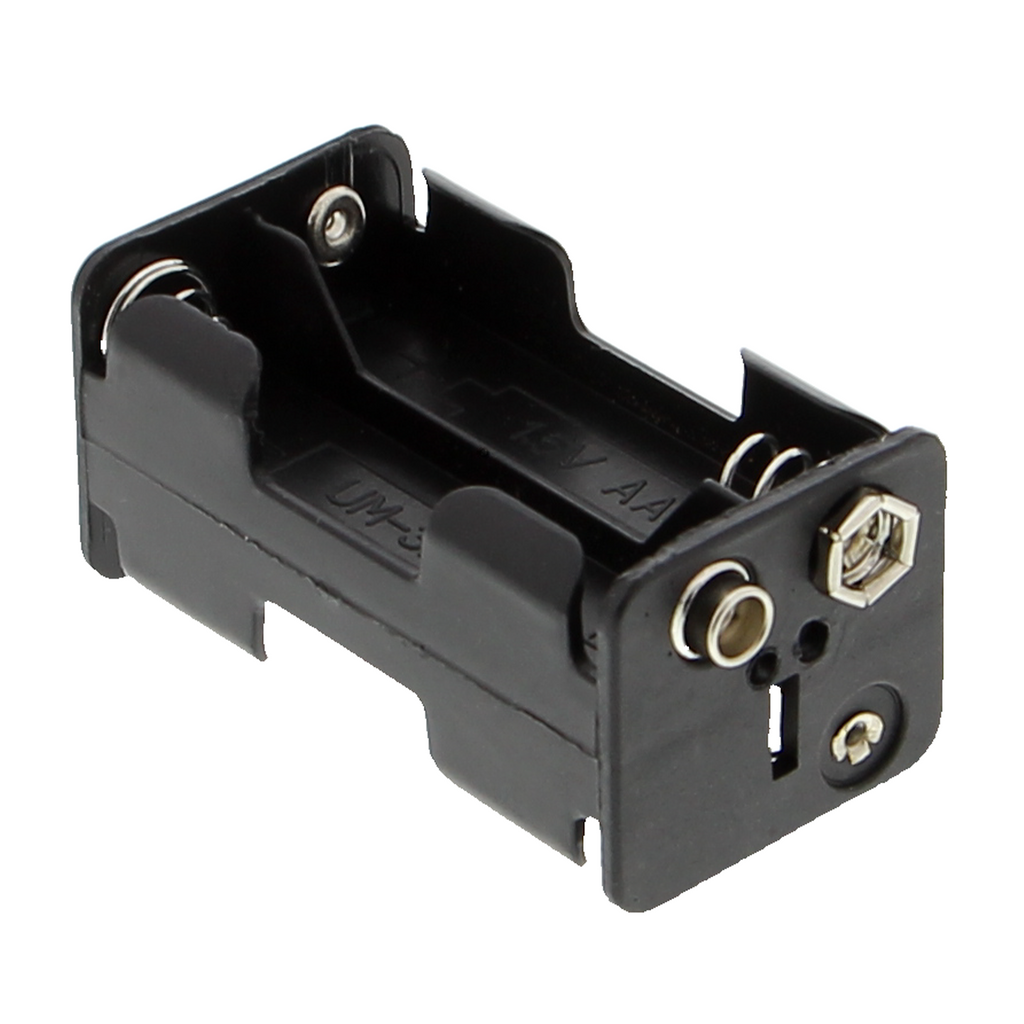 Boîtier à piles - 4x AA (6 V), compact avec connexion par clip
