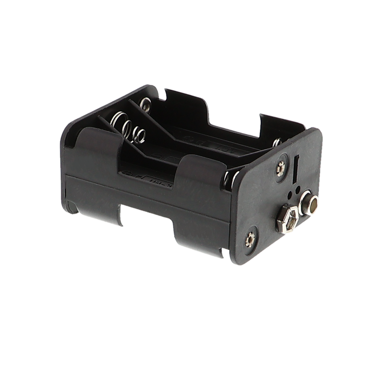6x AA battery holder - 9 V output, clip connection