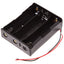 Batterijhouder voor 3x 3,7V 18650-batterijen, 11,7V - met kabel