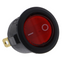 Interruptor basculante iluminado - 3 pines, rojo, 250V / 6A, 125V / 10A
