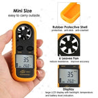 BENETECH GM816 - anemómetro digital / medidor de la velocidad del viento