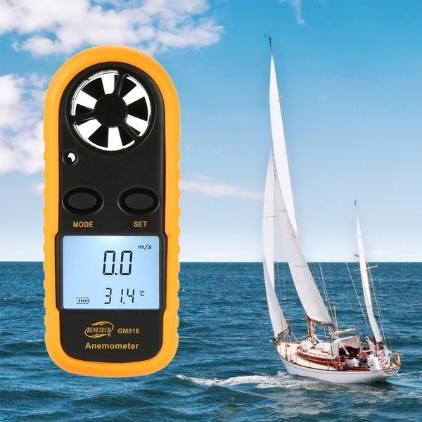 BENETECH GM816 - anemómetro digital / medidor de la velocidad del viento