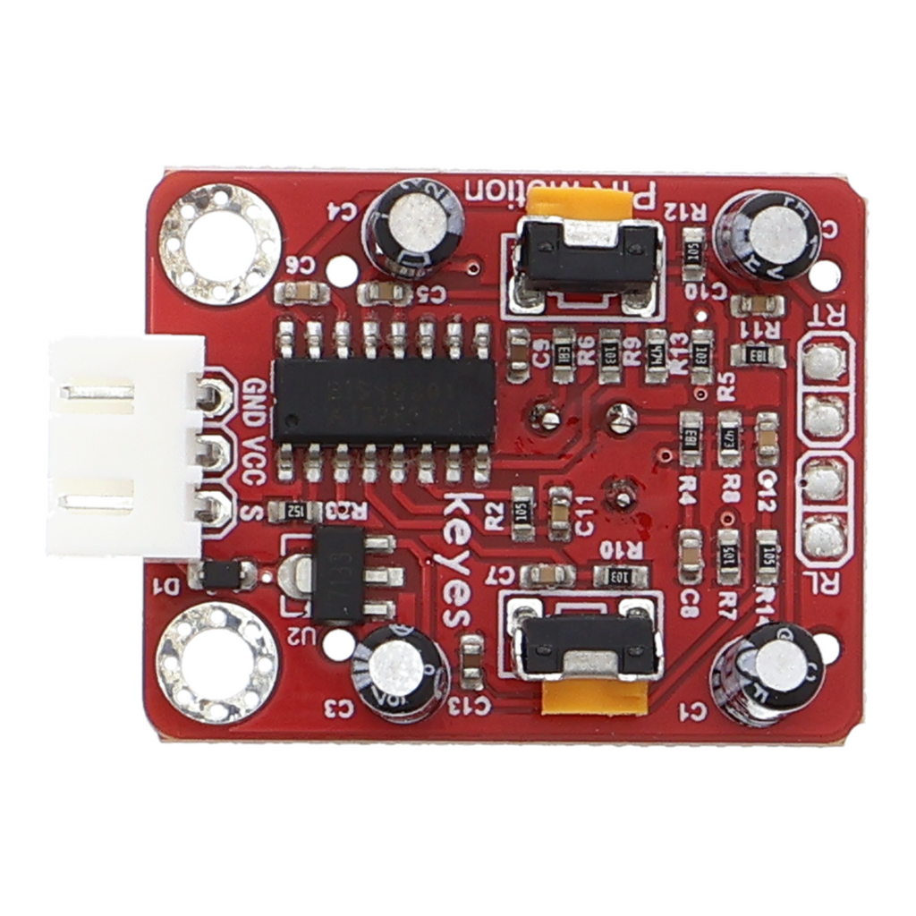 Sensor de movimiento HC-SR501 con conector hembra JST XH2.54 3P