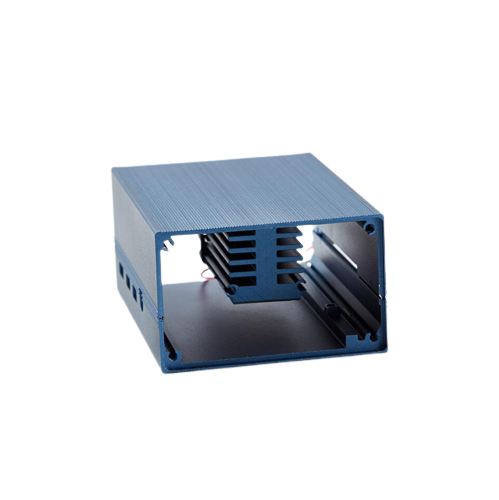 Custodia blu in alluminio per Raspberry Pi 4, ventola inclusa