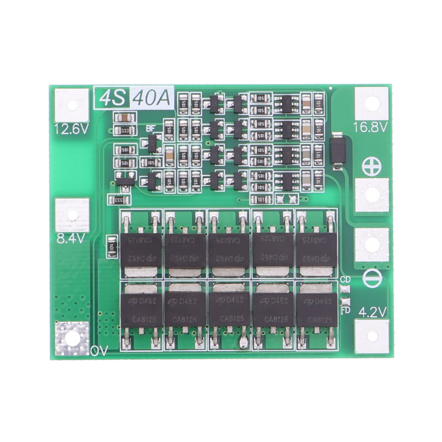 Régulateur de charge / décharge BMS 40 A pour batterie Li-ion, 4S, 18650