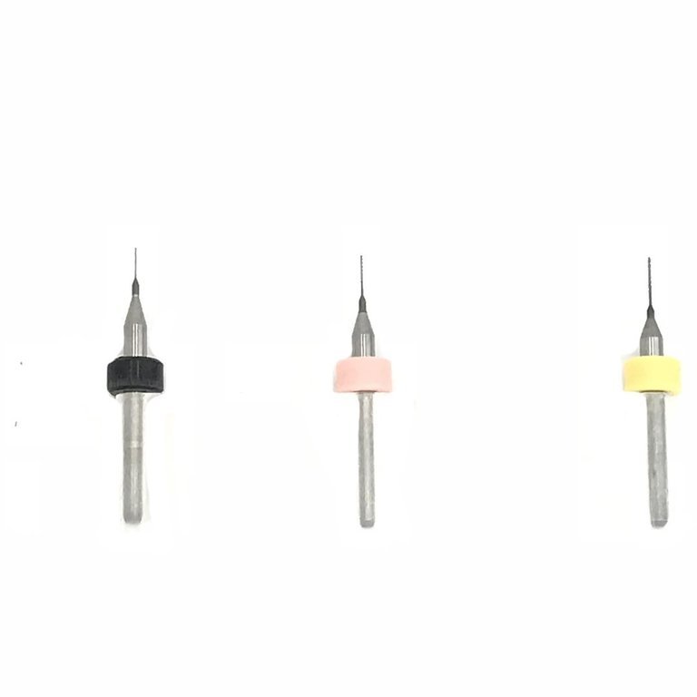 Bohrerset 0,2 - 0,3 und 0,4 mm, Hartmetall, Schaft 3,175 mm