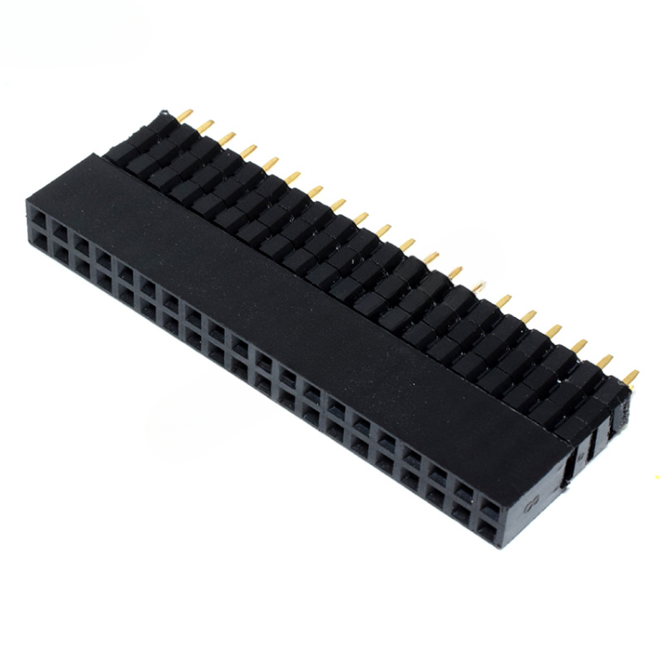 Buchsenleiste 2x20 Pins - RM 2,54 mm, Abstandhalter 8,5 mm, für Raspberry Pi